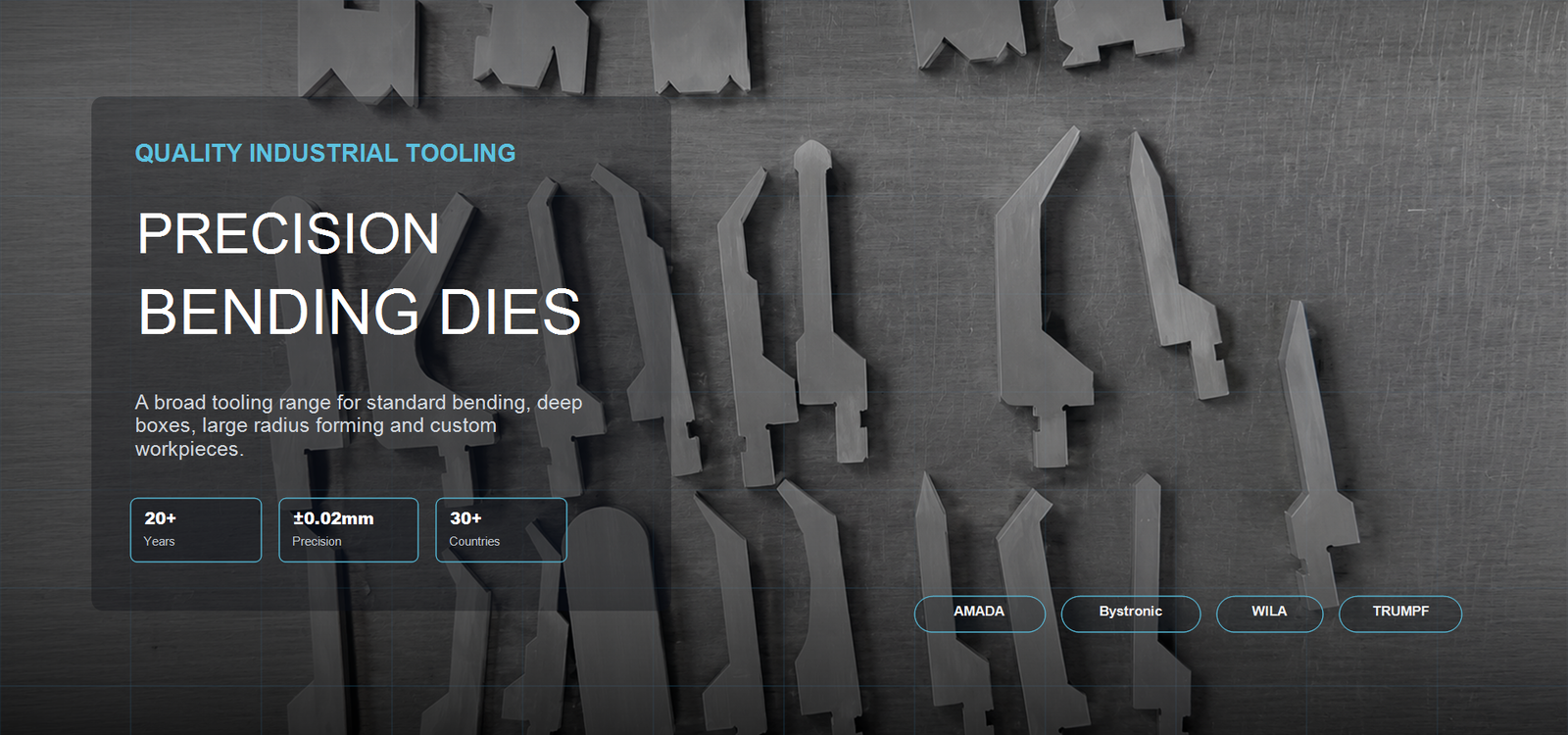 press brake tooling manufacturer for custom punches and dies