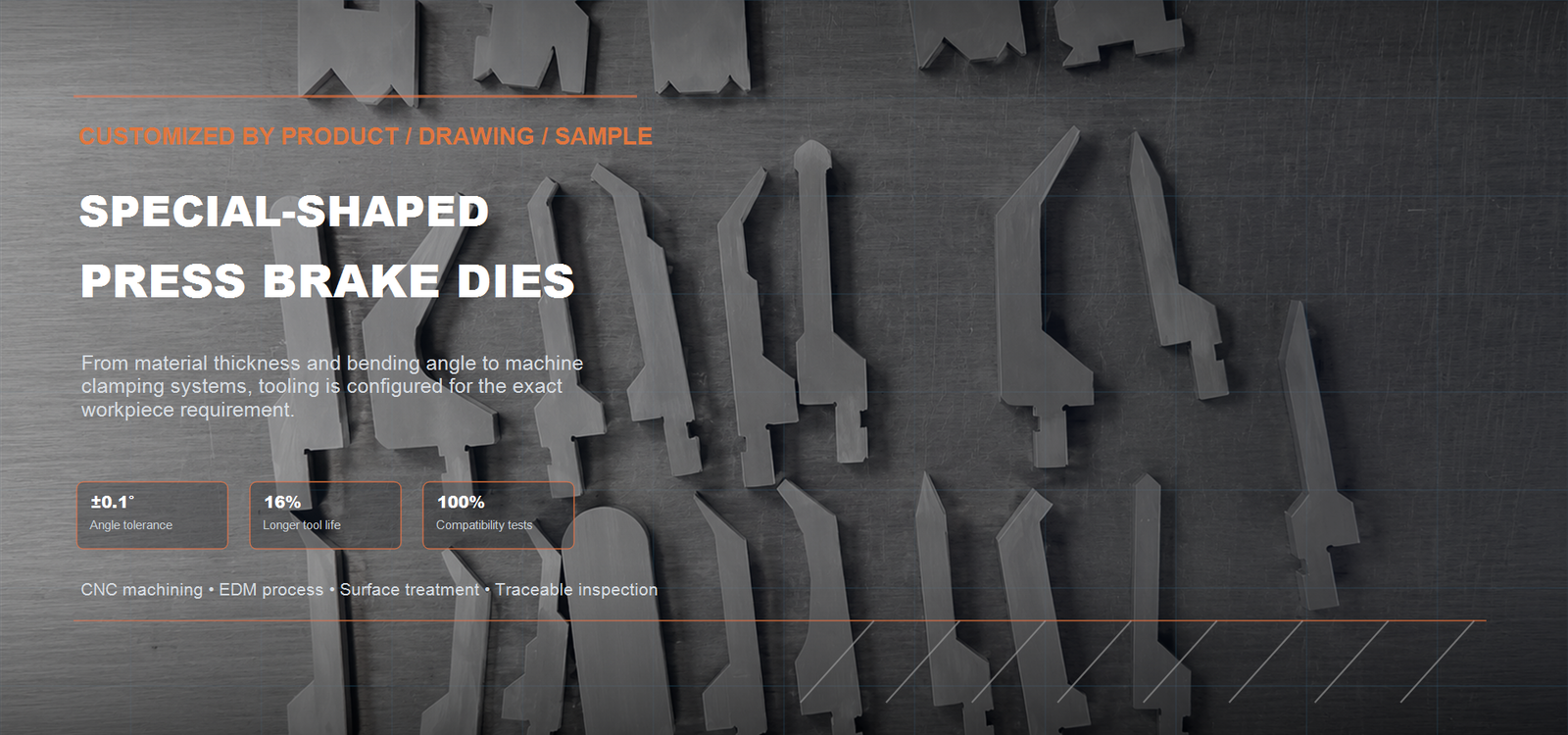 custom press brake tooling for sheet metal bending