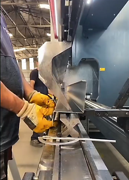 Custom urethane tooling for large radius sheet metal bending